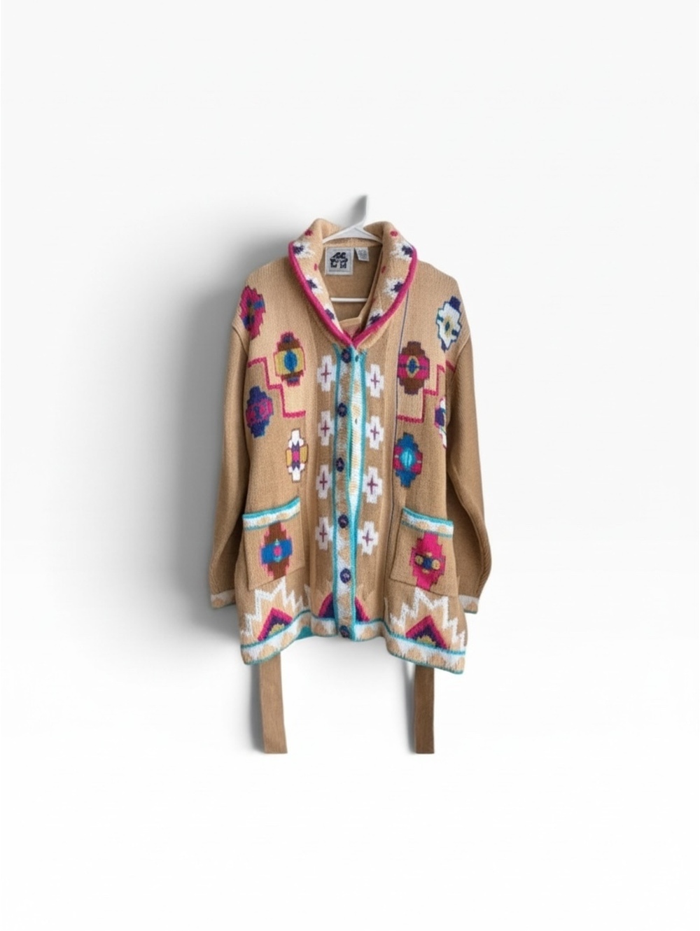 Storybook Vintage Southwestern Knit Top & Cardigan Set